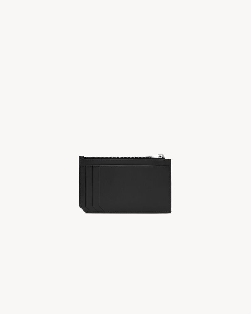 authentic Saint Laurent Paris FRAGMENTS large zip card case in