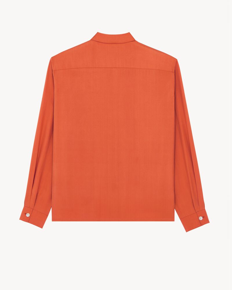 pajama top in silk habotai