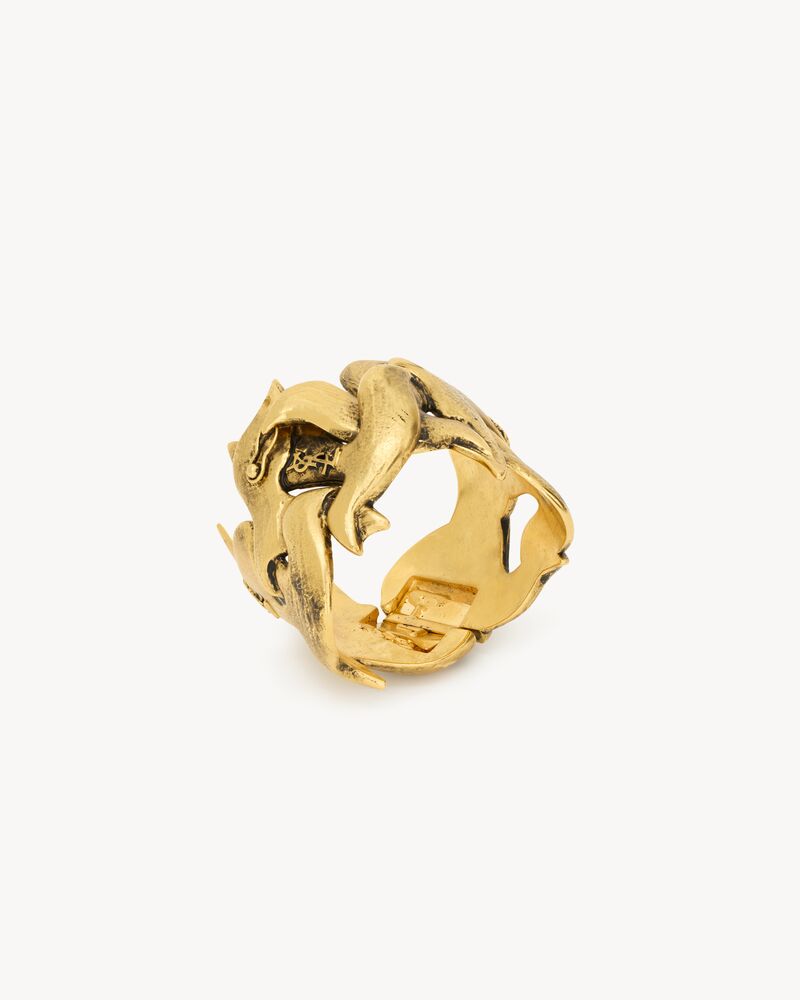 dove cuff in brass