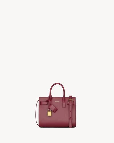 SAC DE JOUR IN SMOOTH LEATHER - SMALL in Red | Saint Laurent | YSL