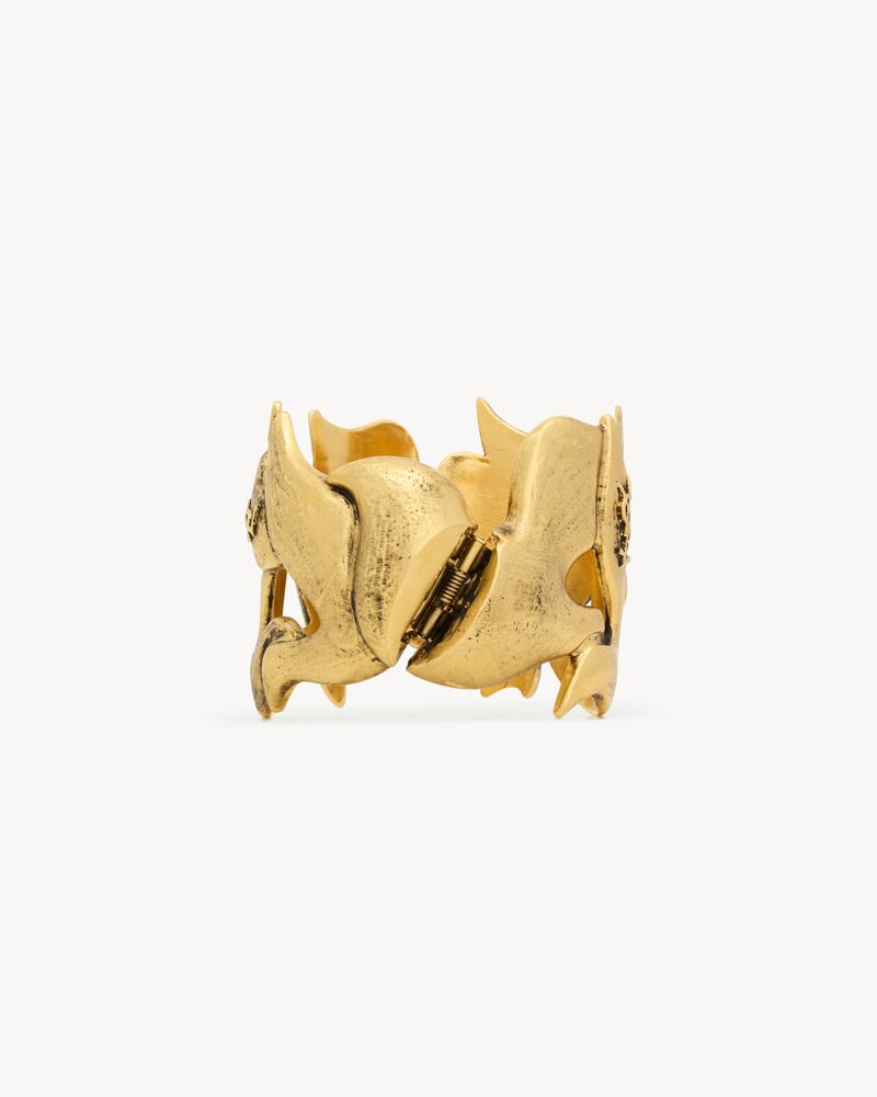 dove cuff in brass