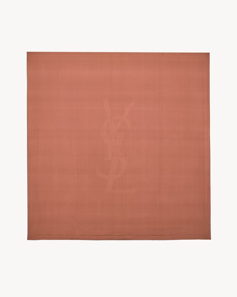 CASSANDRE square scarf in silk charmeuse