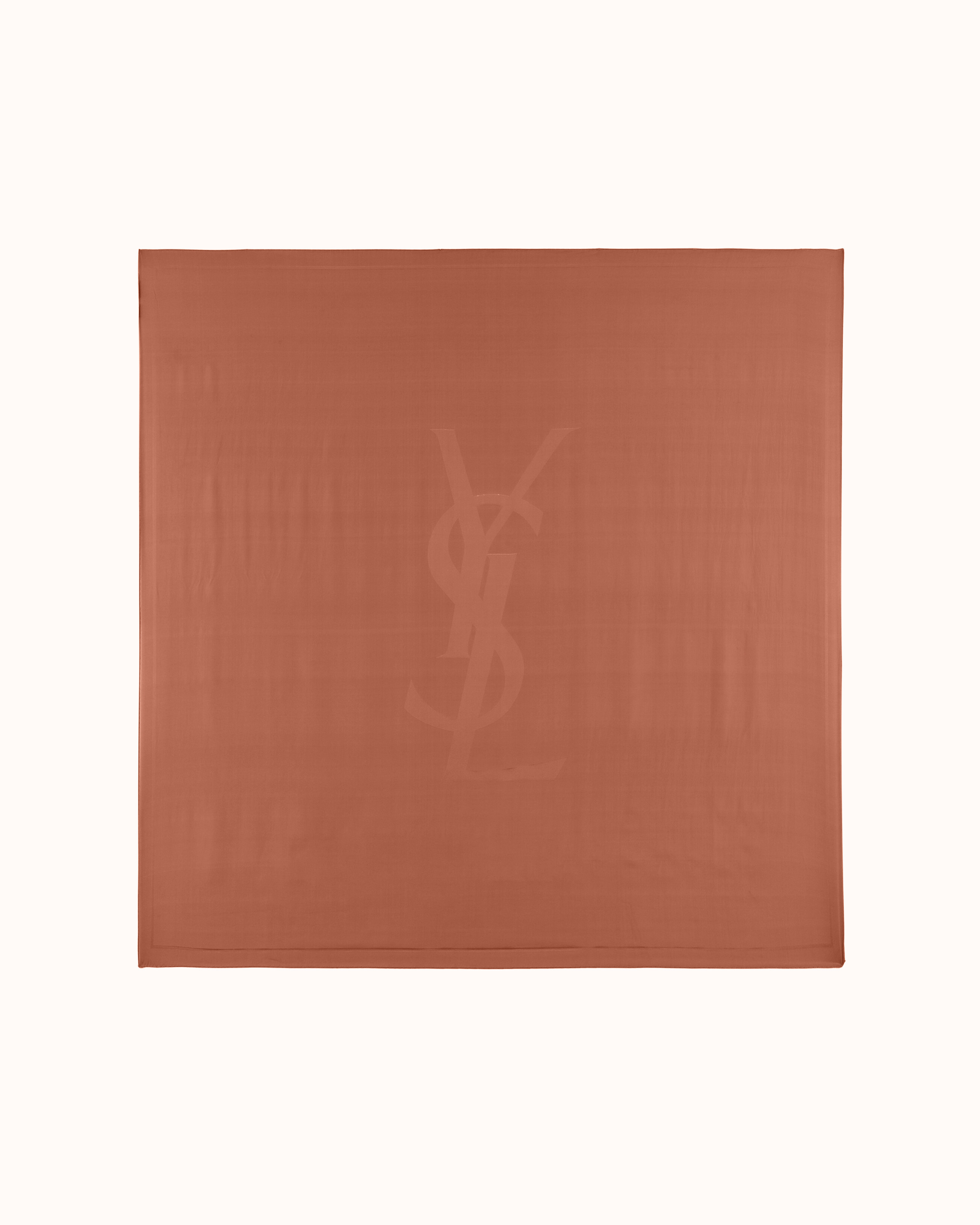 CASSANDRE square scarf in silk charmeuse