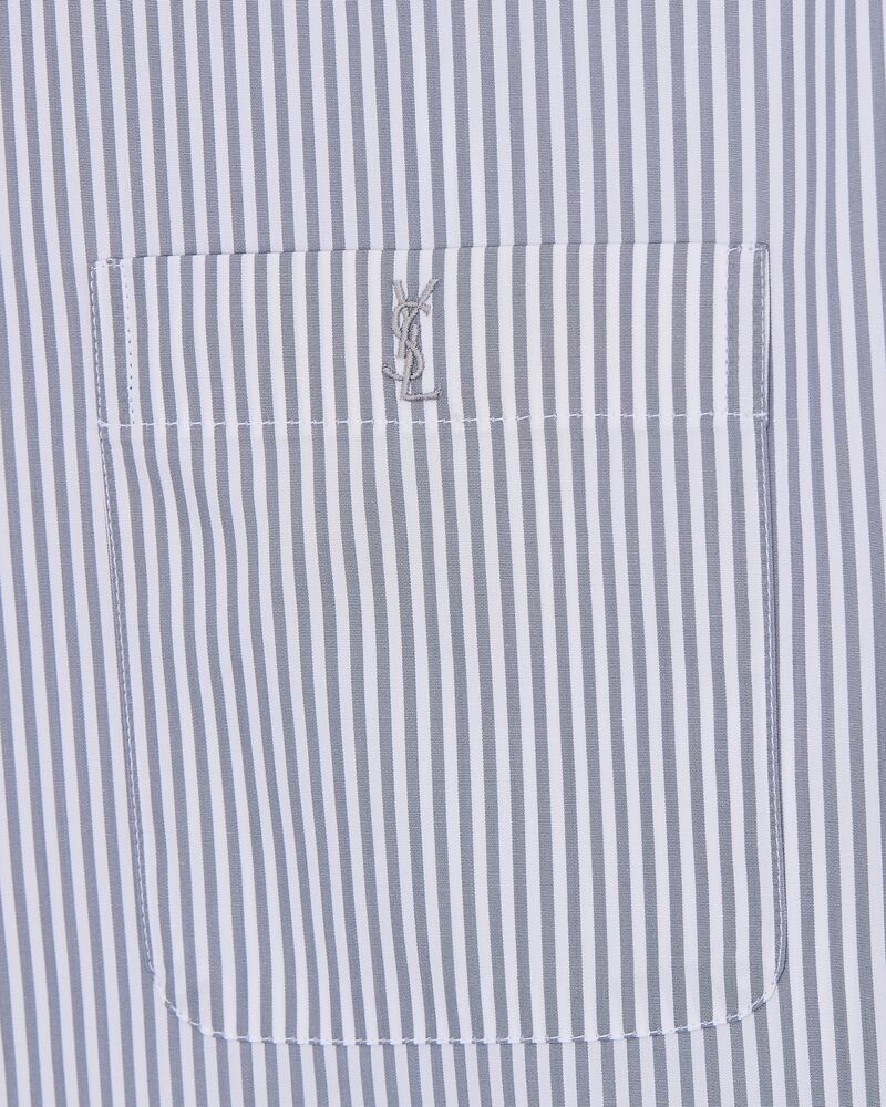 CASSANDRE chemise en popeline de coton à rayures