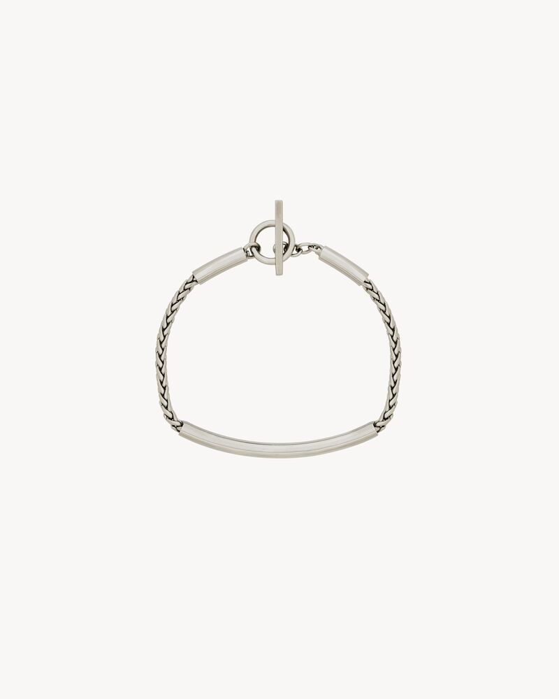 チューブチェーンブレスレット（メタル） シルバー | Saint Laurent