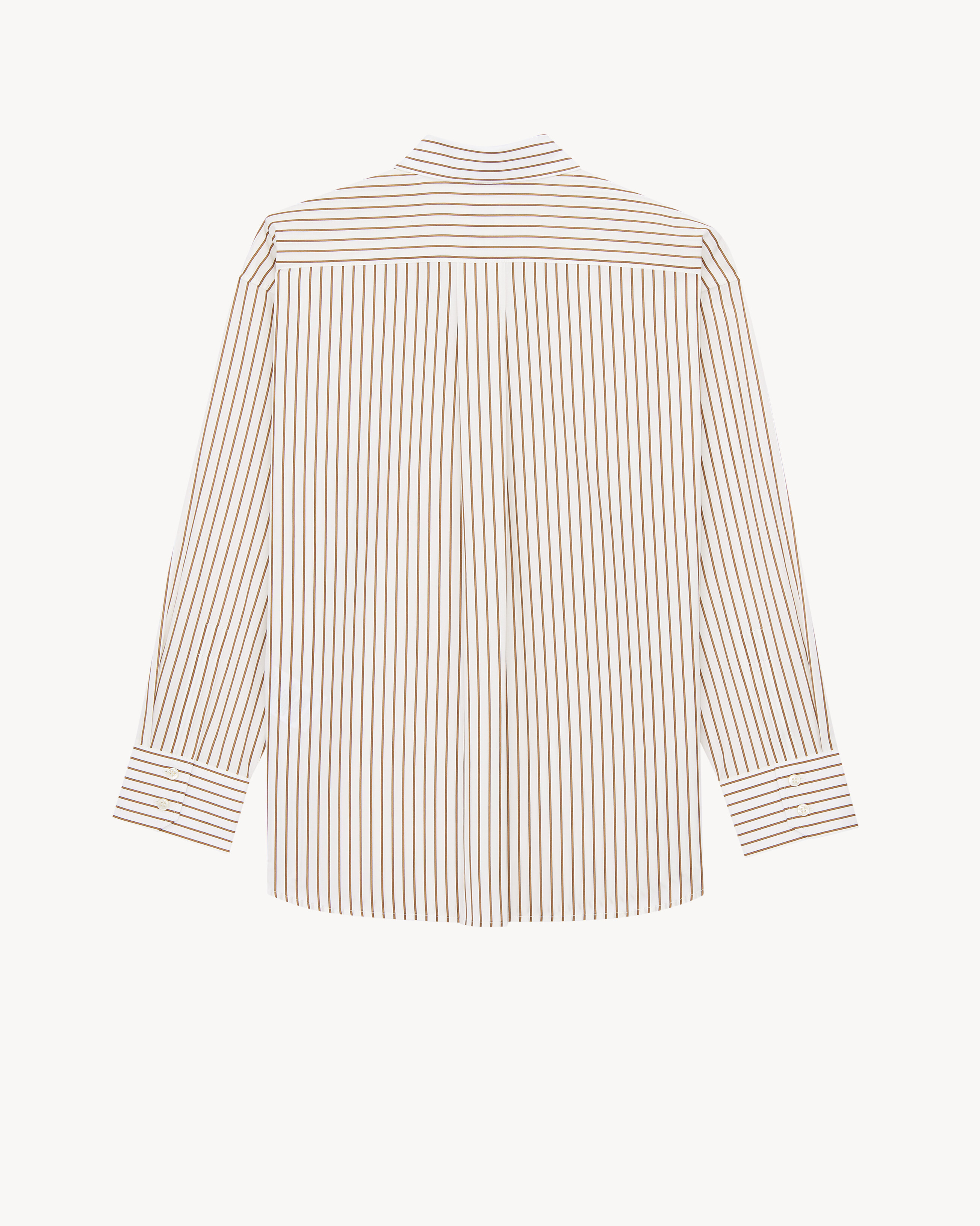 CASSANDRE shirt in striped cotton poplin