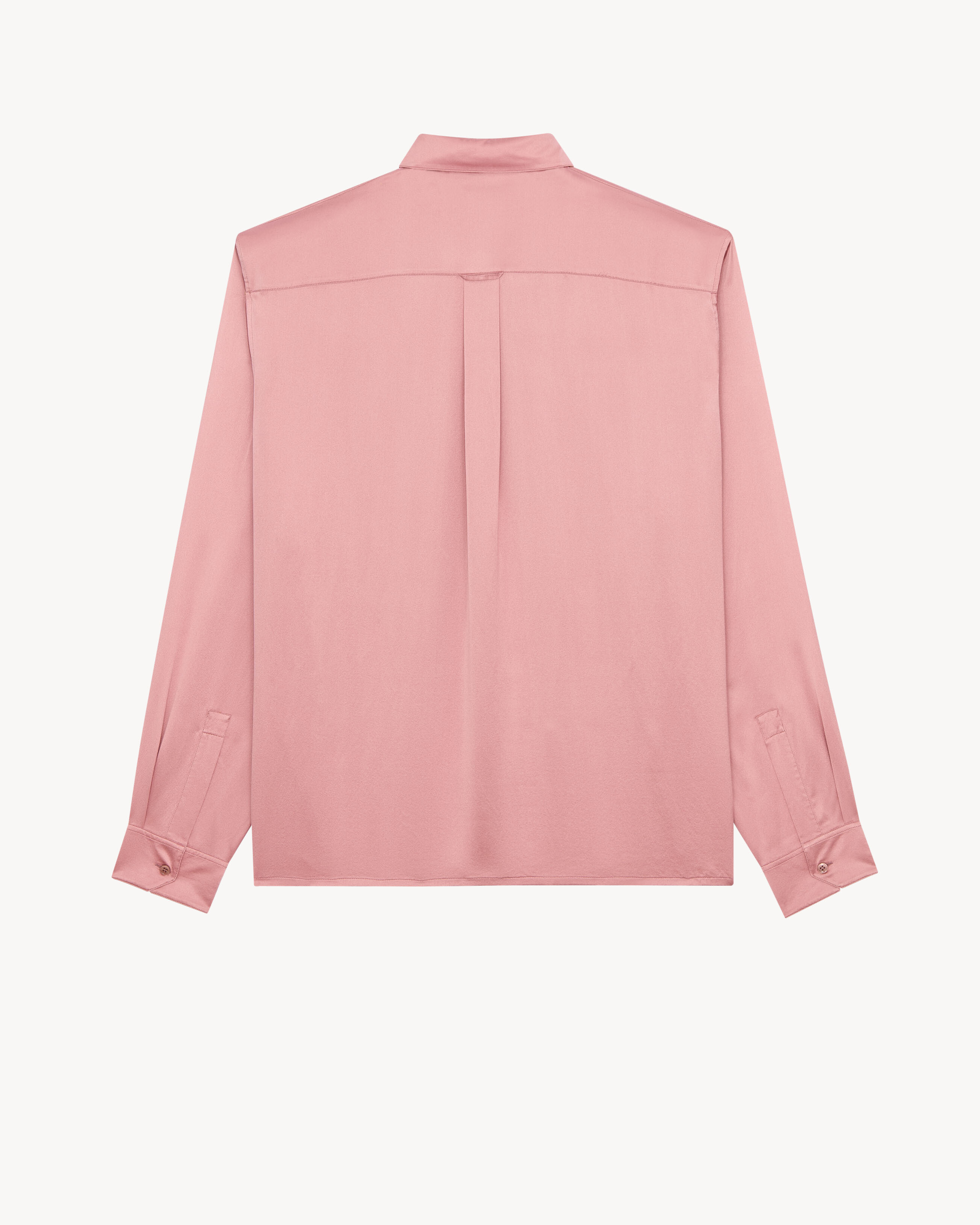 shirt in silk satin-back crepe