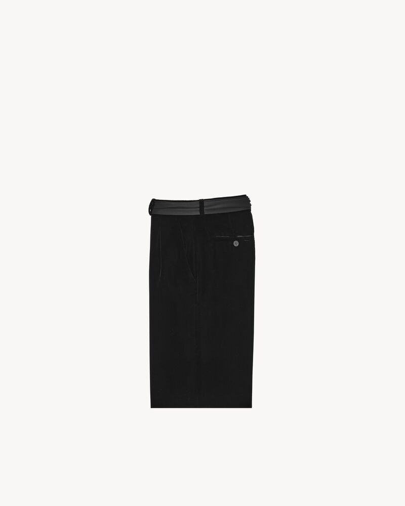 bermuda shorts in velvet