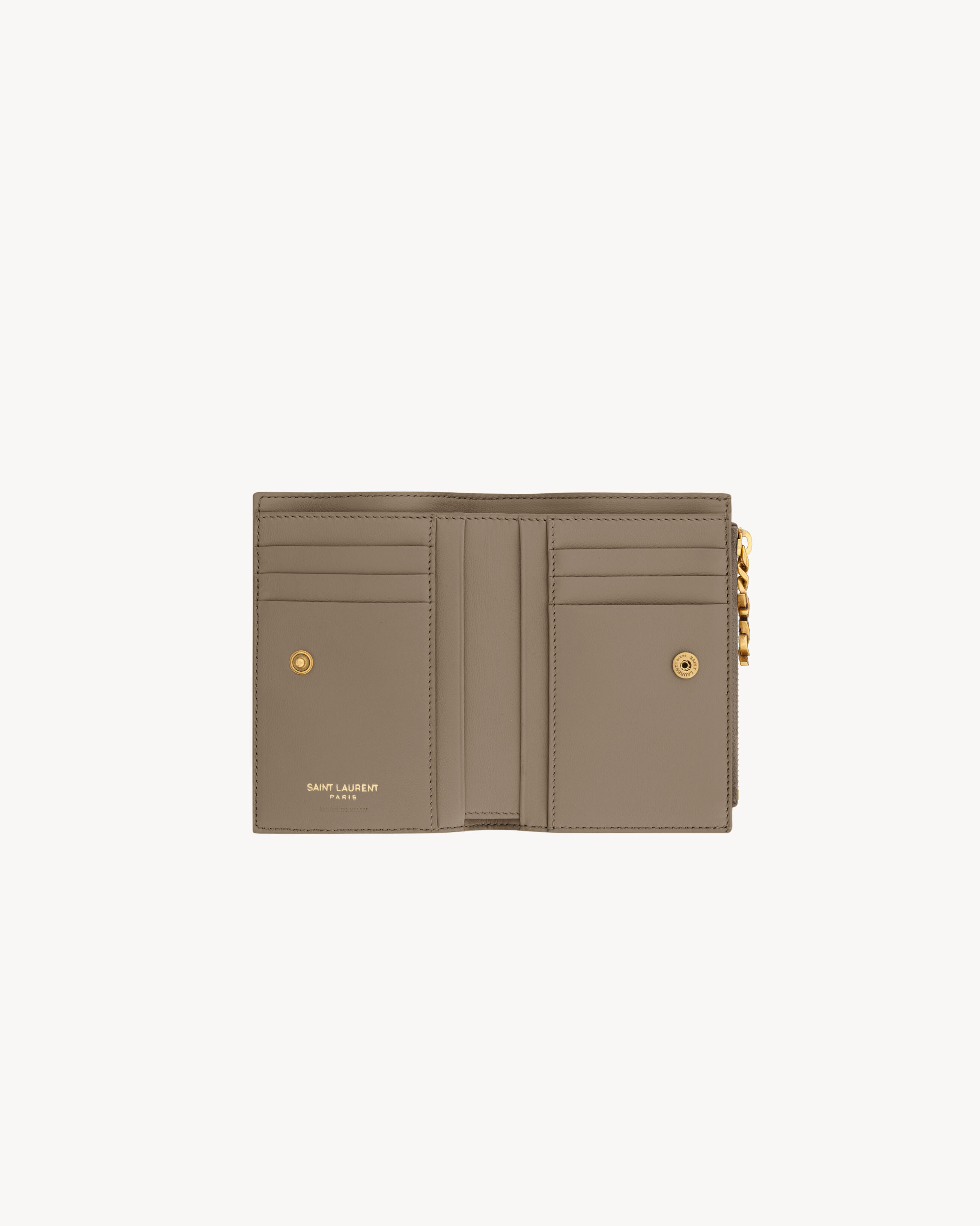 CASSANDRE BIJOU bi-fold wallet in GRAIN DE POUDRE leather