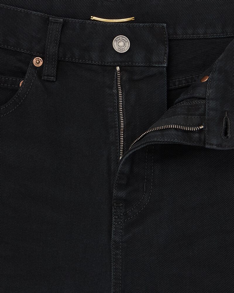 70'S jeans in old black denim