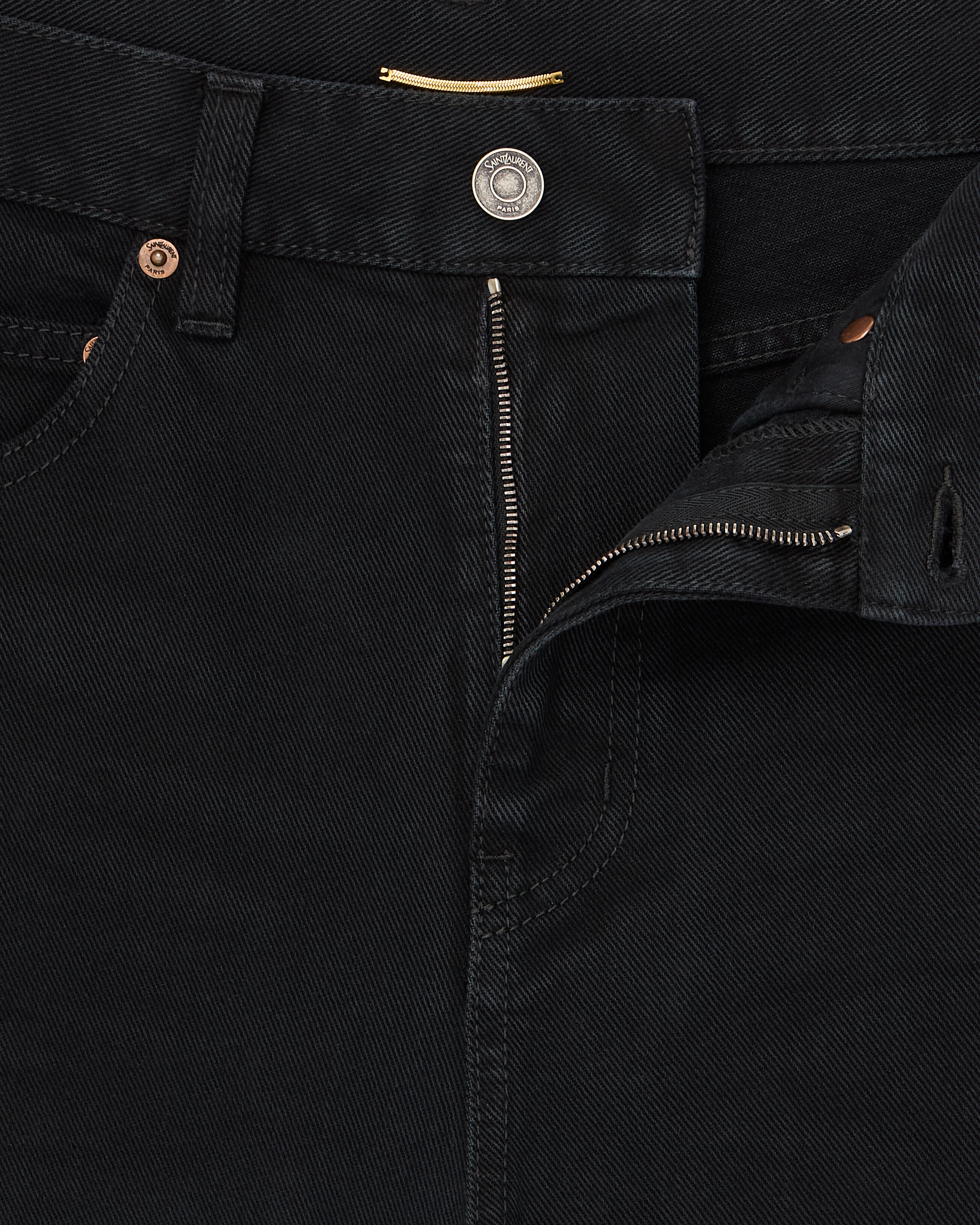 70'S jeans in old black denim