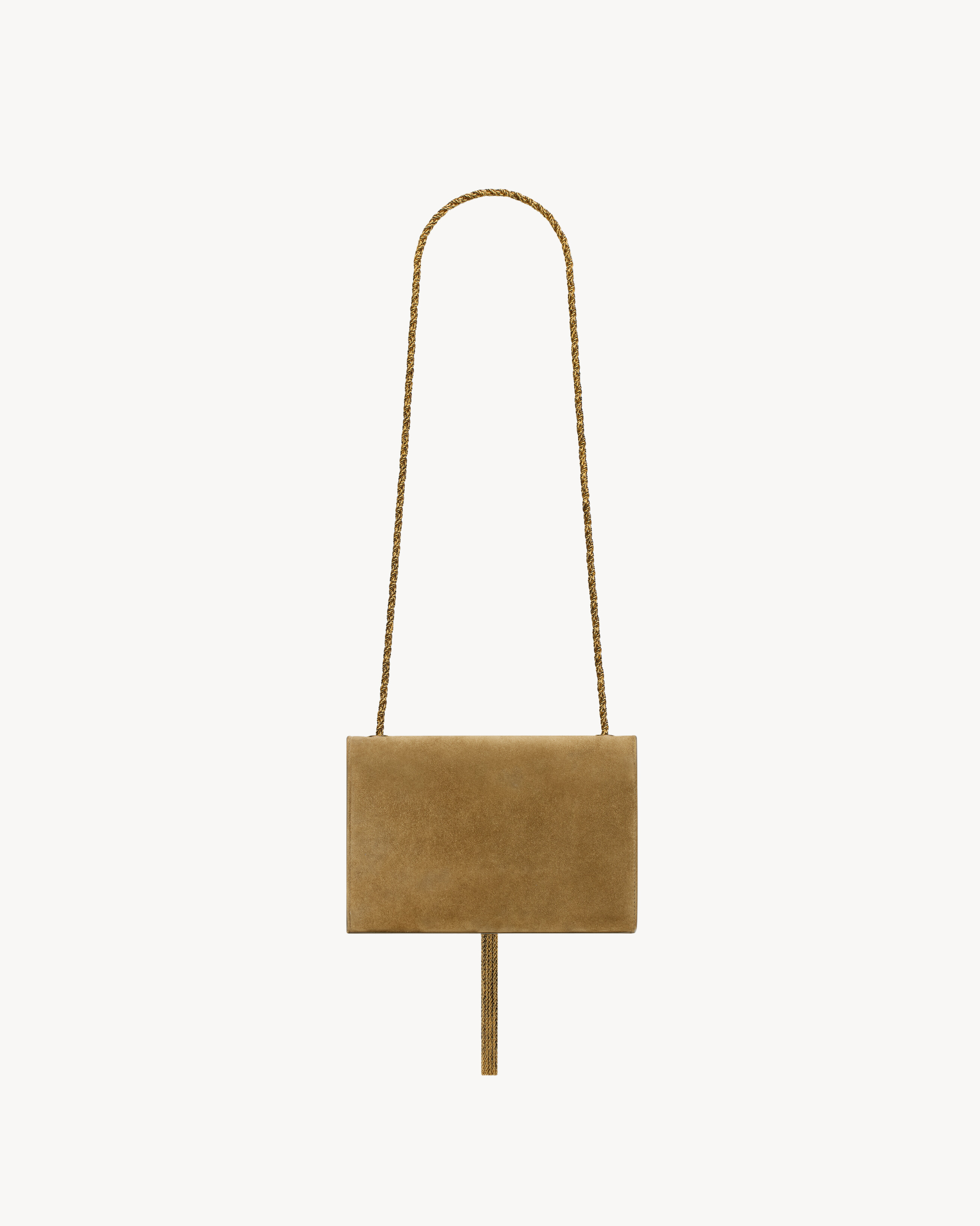小物 At last STOLE small KATE TASSEL BIJOUX in suede in Green | Saint Laurent | YSL TW