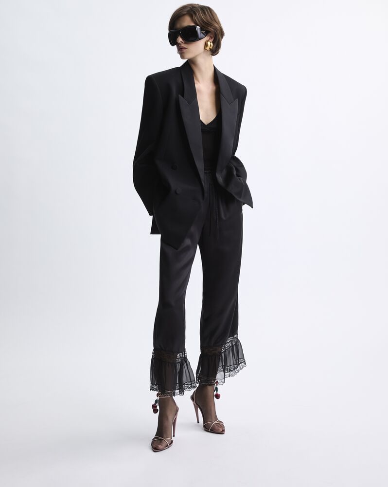 tuxedo jacket in GRAIN DE POUDRE