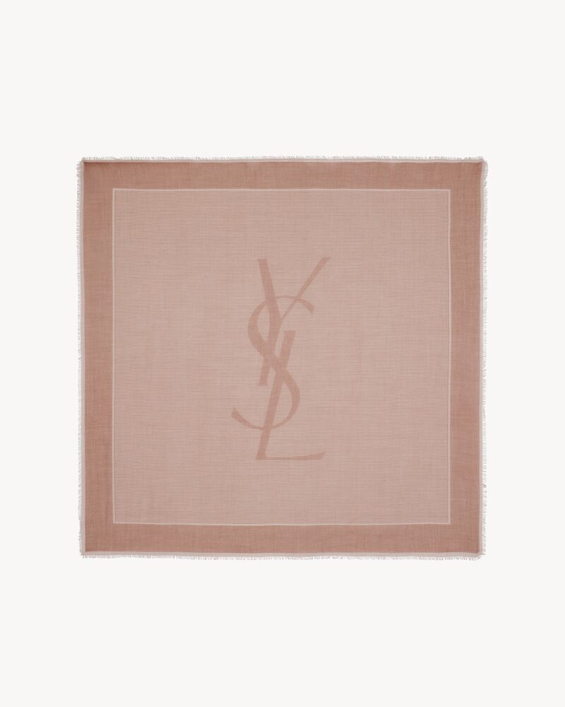 Sciarpa quadrata CASSANDRE in étamine di cashmere e seta