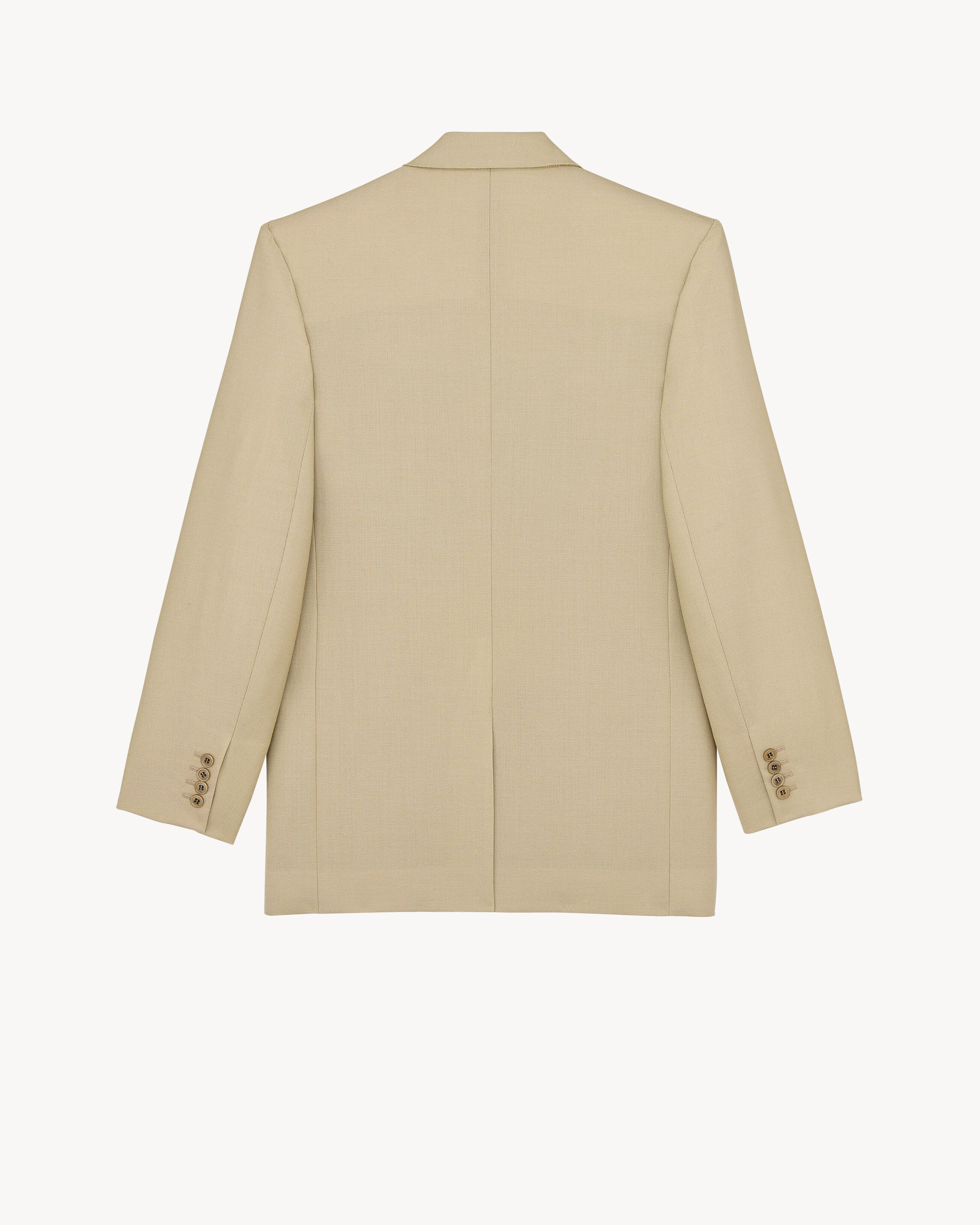 jacket wool and silk canvas