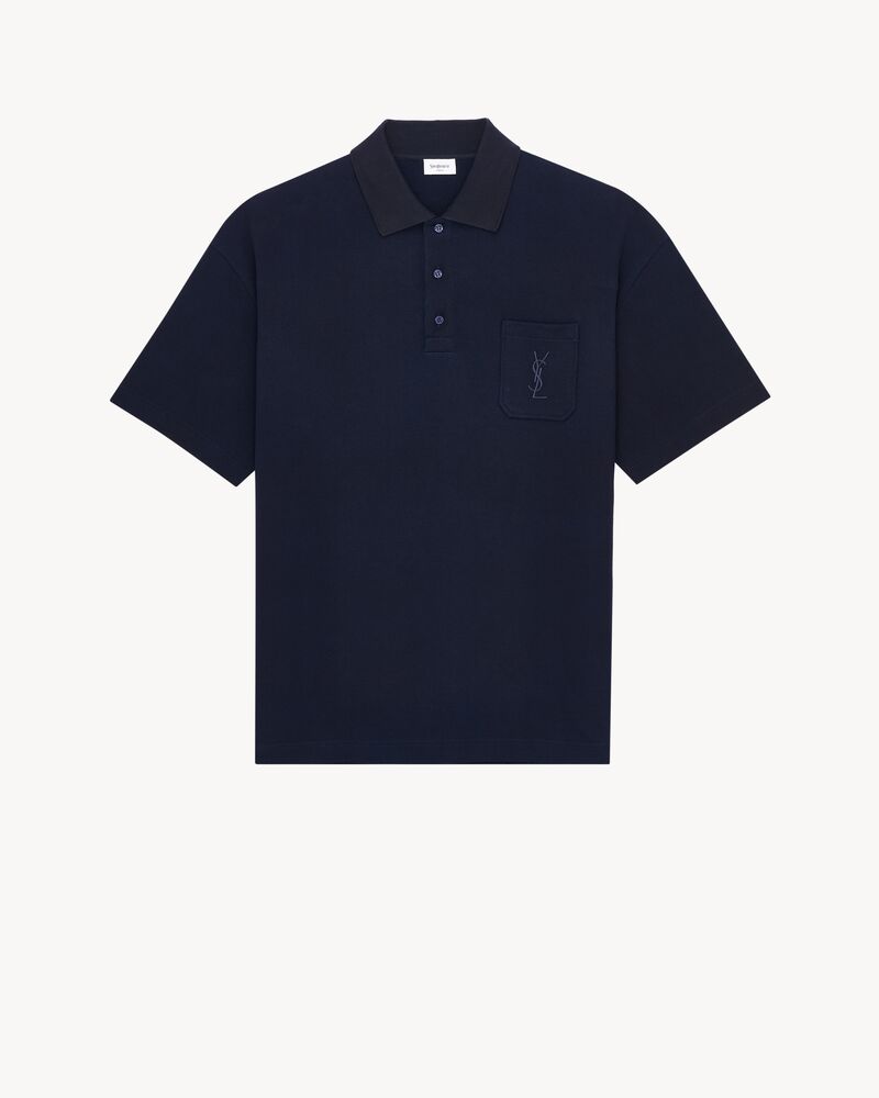 CASSANDRE polo in cotton piqué
