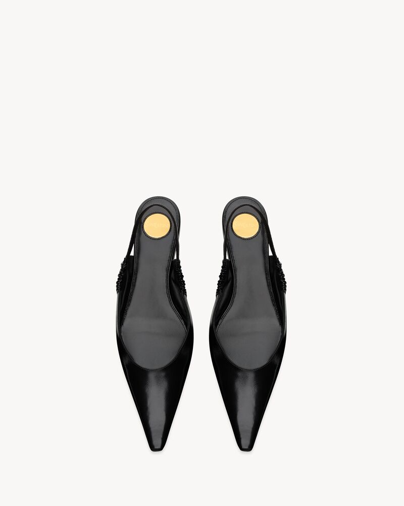 ANNE-MARIE flache Slingbacks aus Glattleder