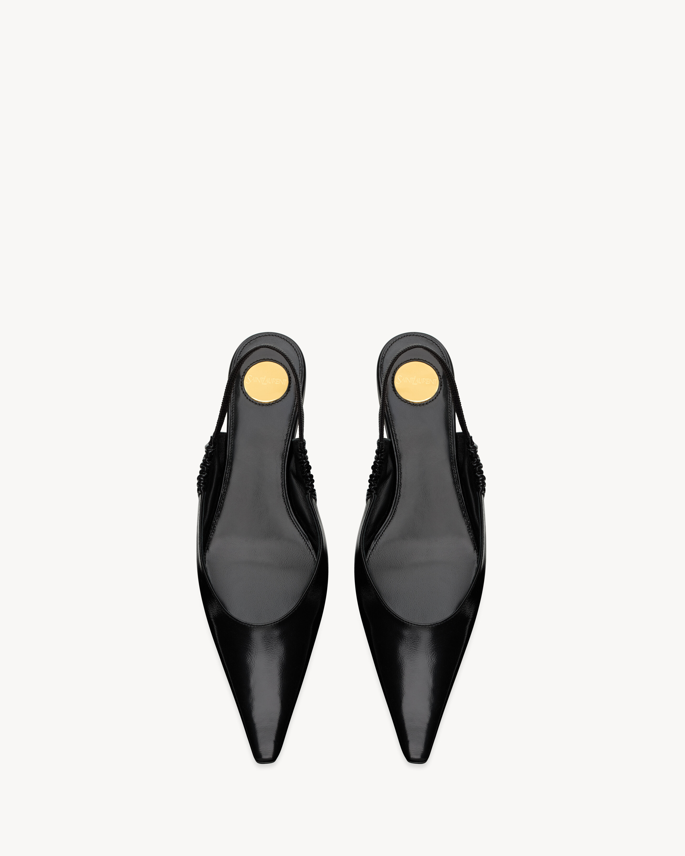 ANNE-MARIE slingback flats in smooth leather