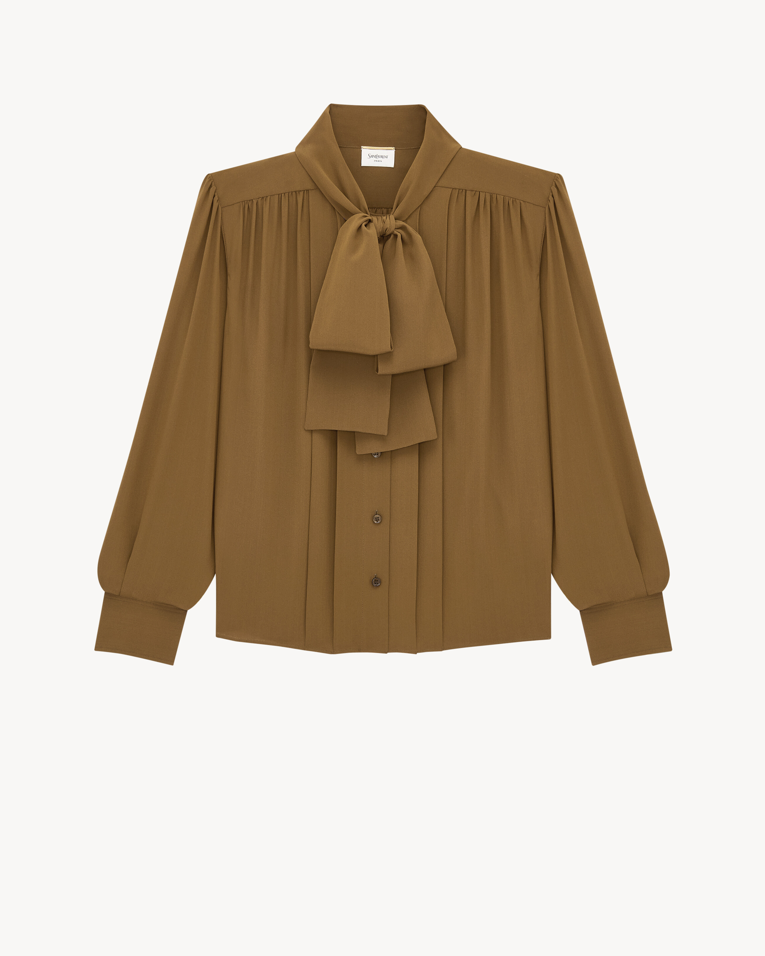 lavallière blouse in silk crepe de chine