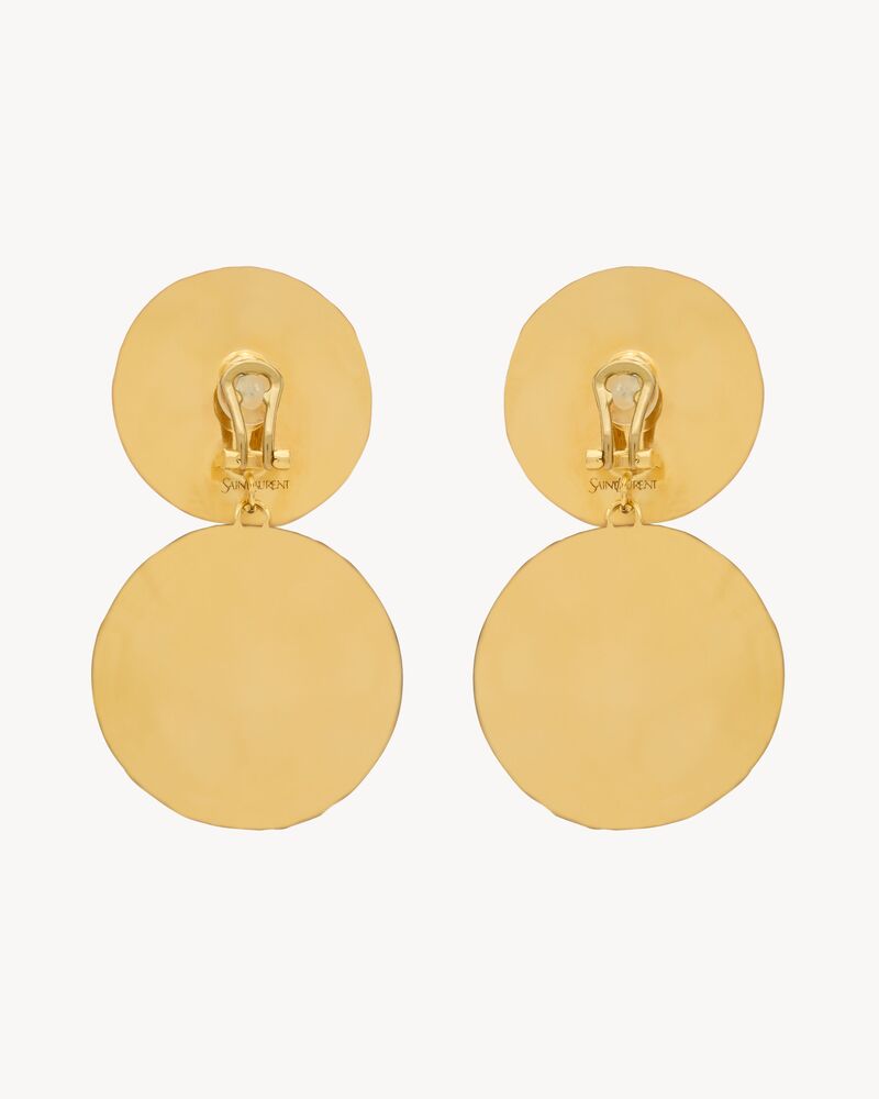 cabochon drop earrings in ceramic