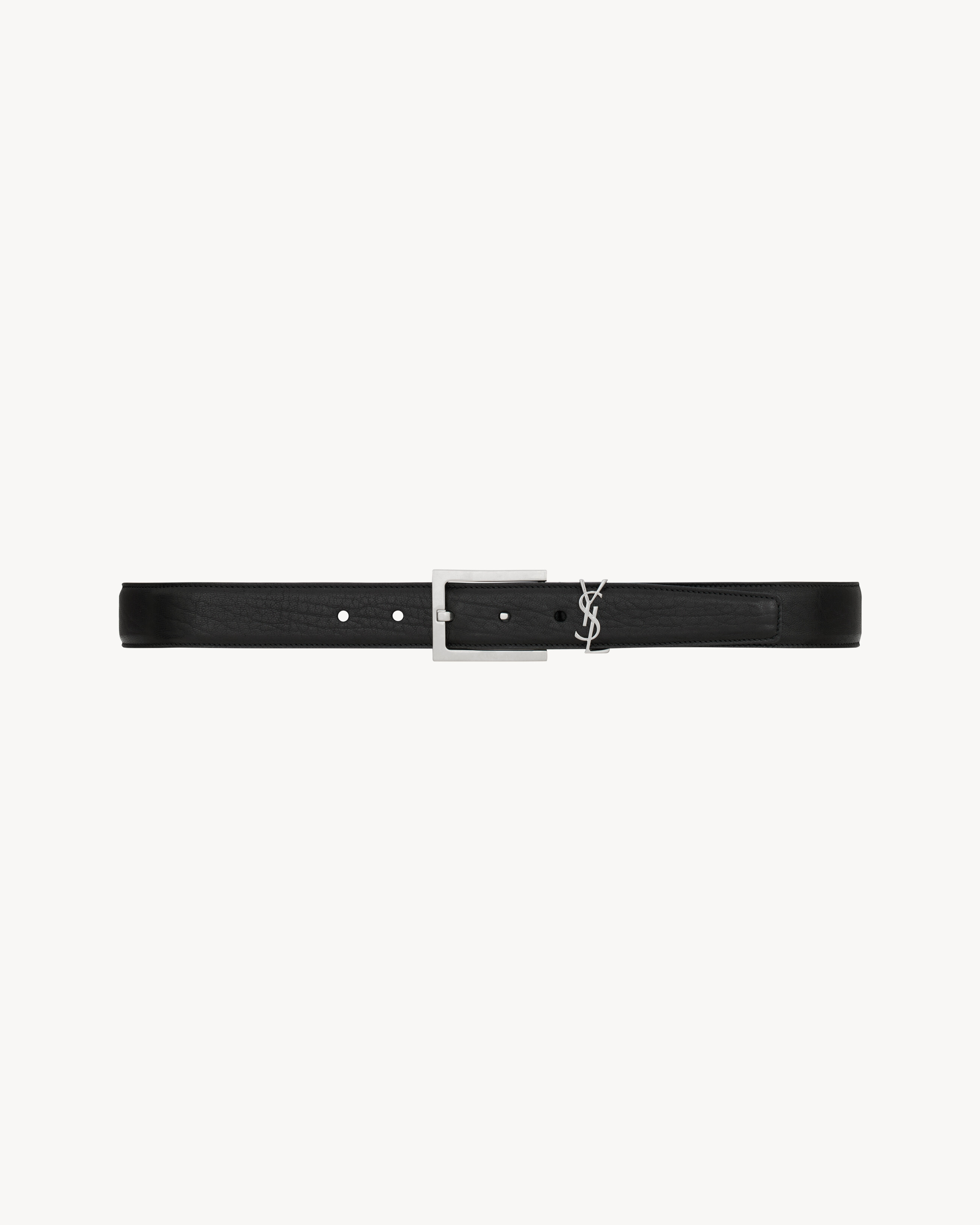 CASSANDRE belt in grained lambskin