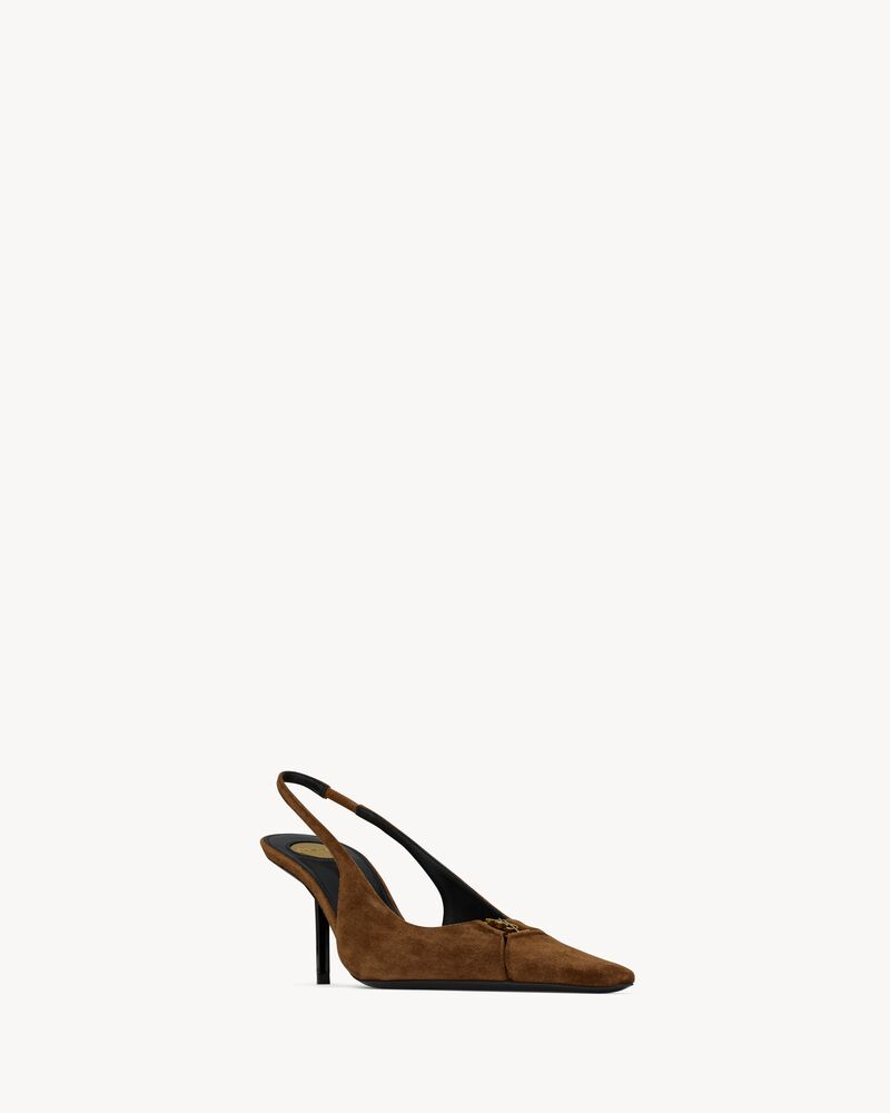 BABYLONE BRETEUIL slingback pumps in suede