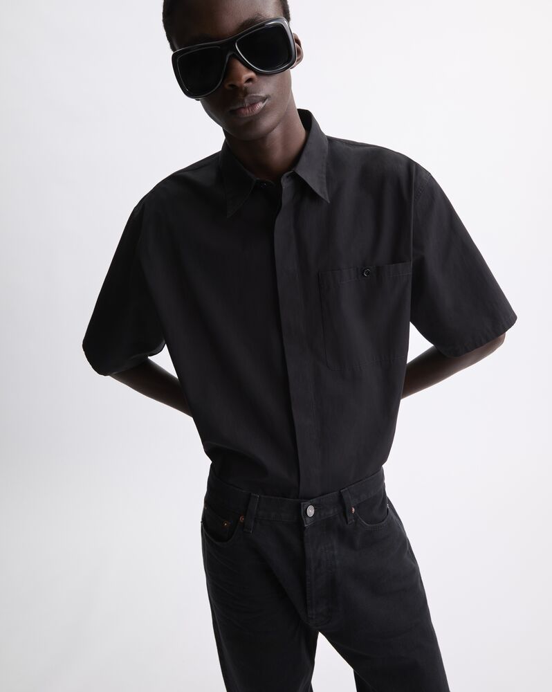 pajama shirt In cotton poplin