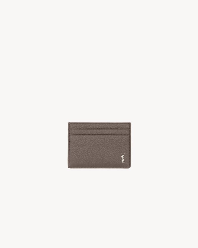 TINY CASSANDRE card case in grained leather