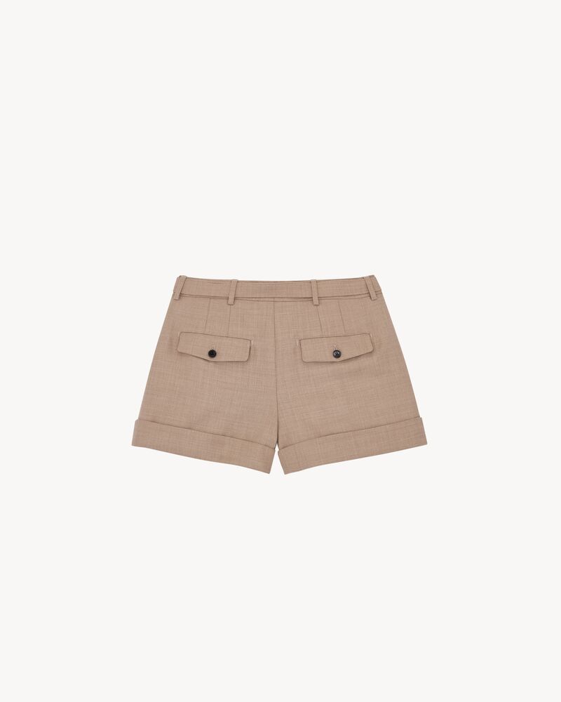 shorts in virgin wool
