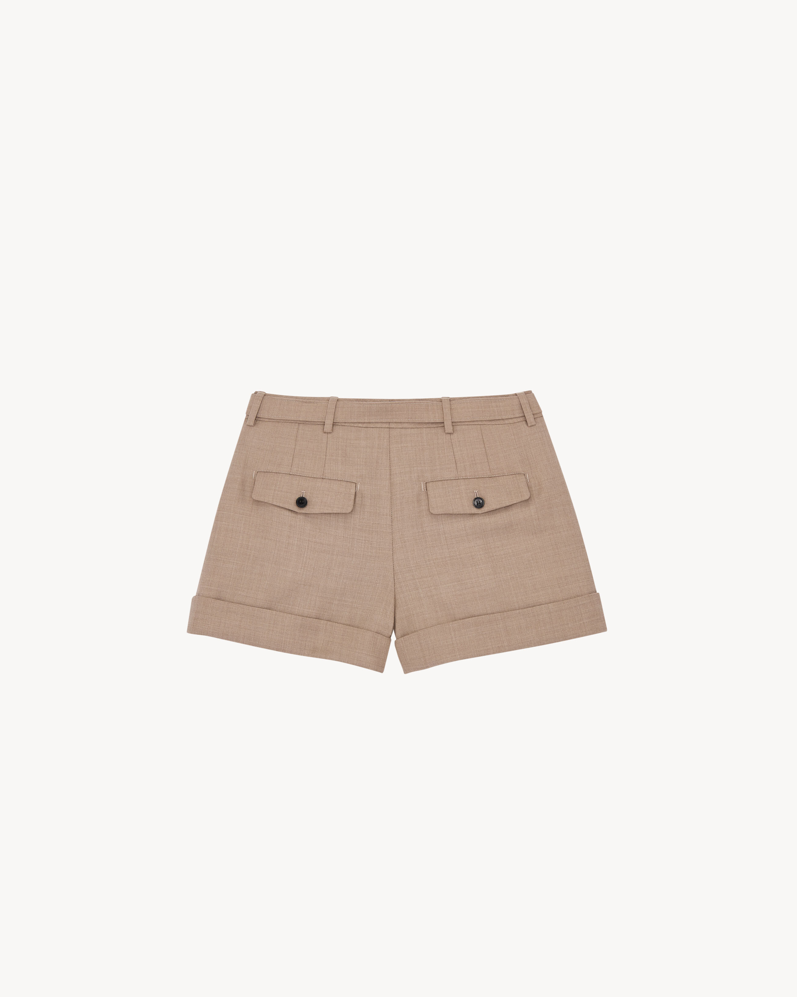 shorts in virgin wool