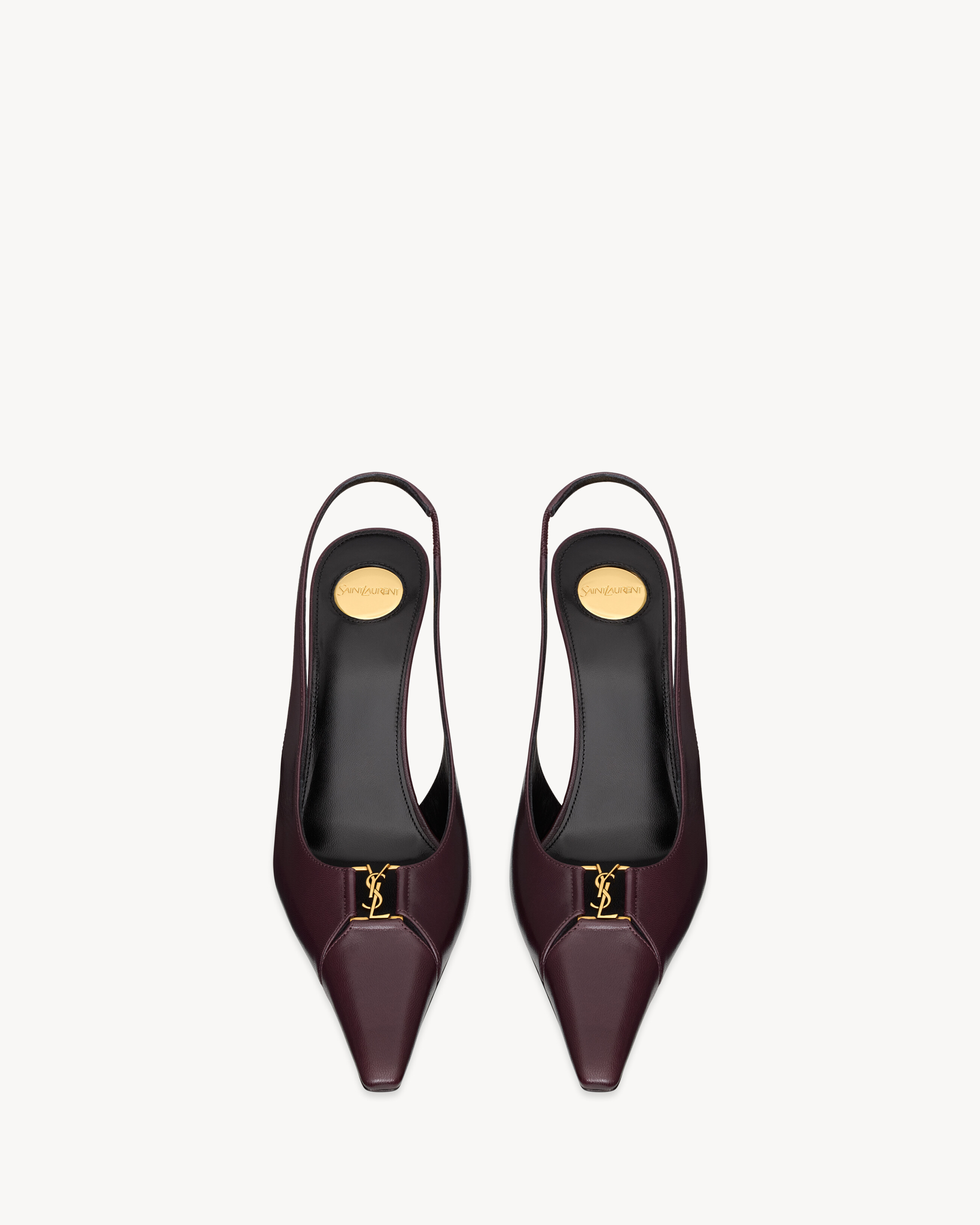 BABYLONE BRETEUIL slingback pumps in smooth leather
