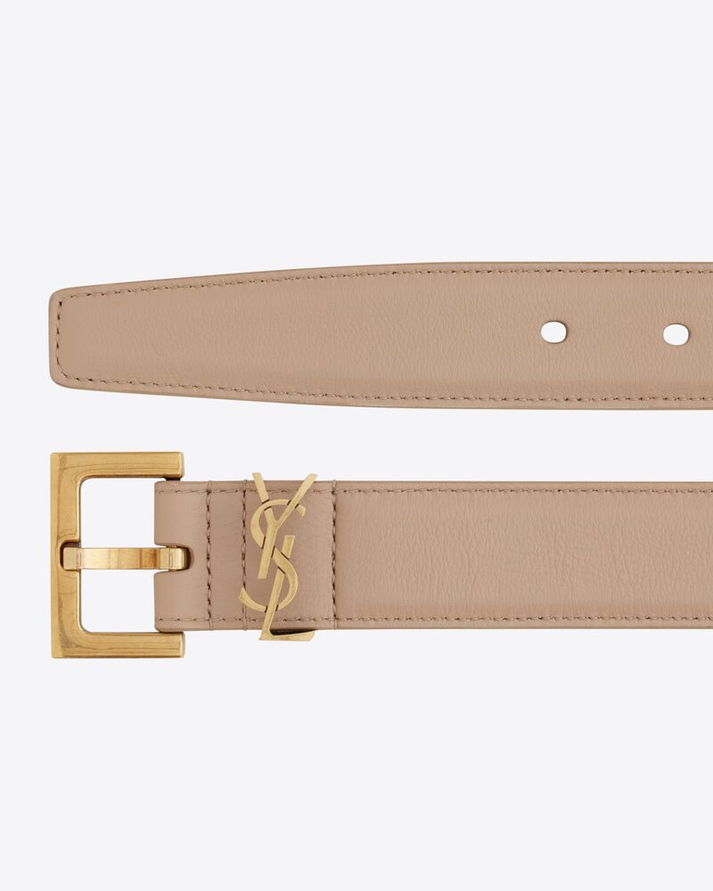 CASSANDRE thin belt in smooth leather