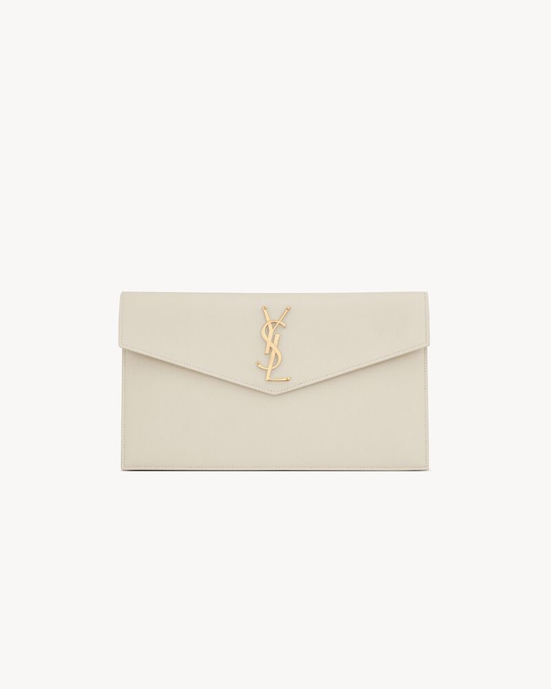 Pochette Uptown de piel repujada grain de poudre