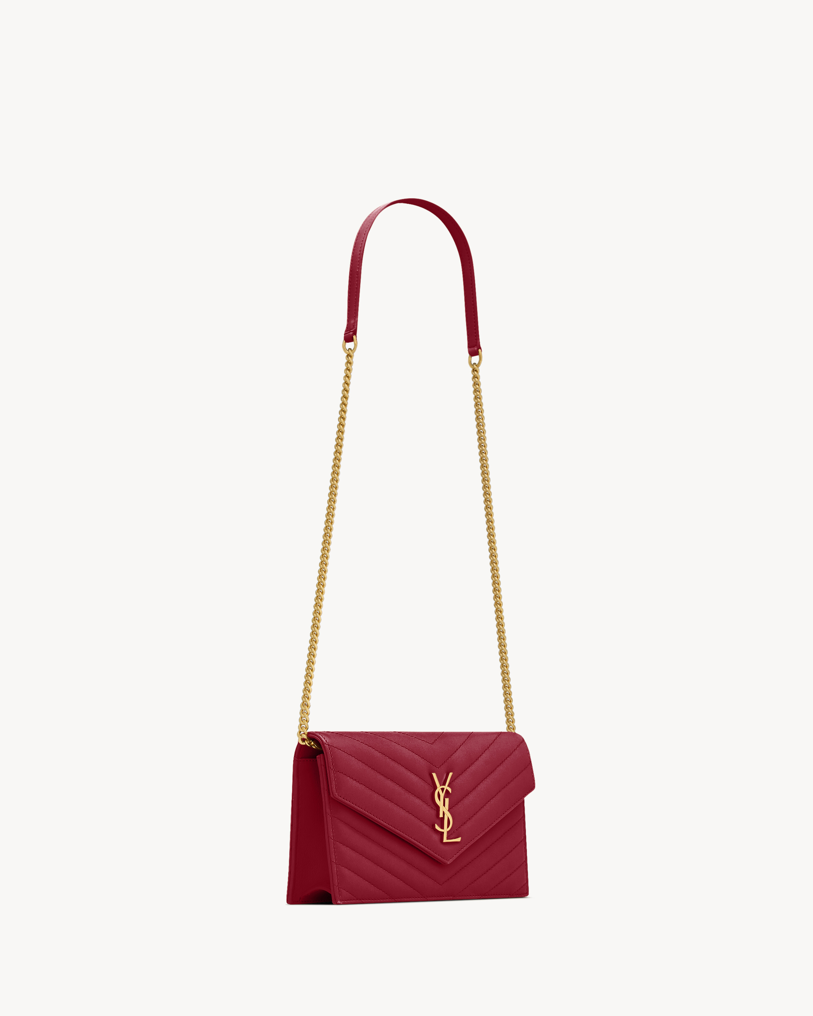 CASSANDRE envelope chain wallet in lambskin