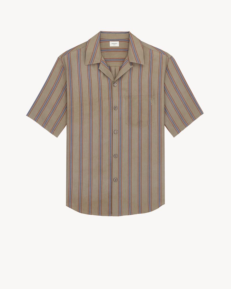 CASSANDRE shirt in striped cotton twill