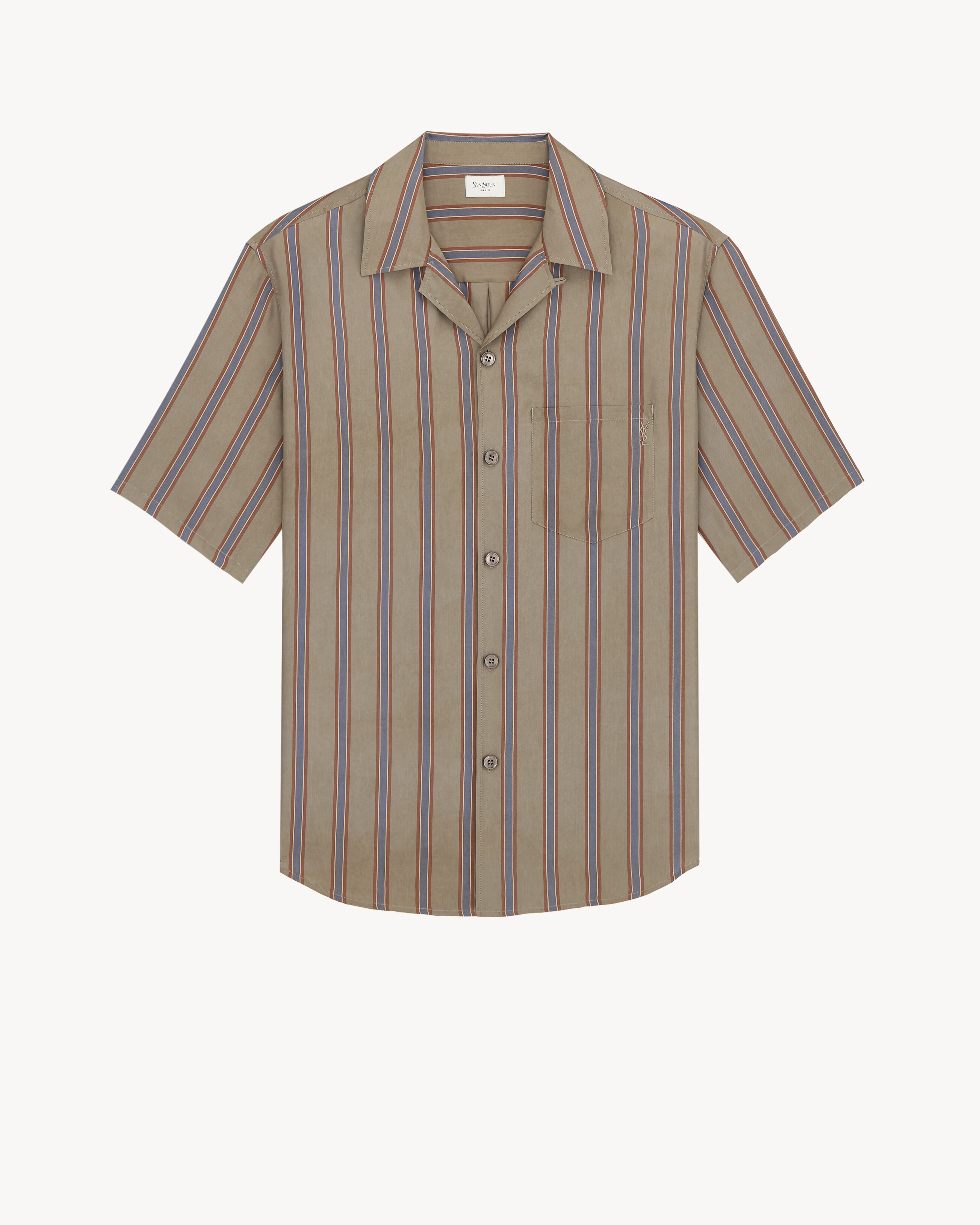 CASSANDRE shirt in striped cotton twill