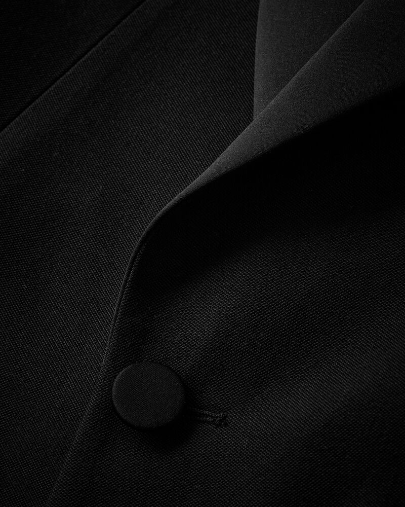 single-breasted tuxedo jacket in grain de poudre