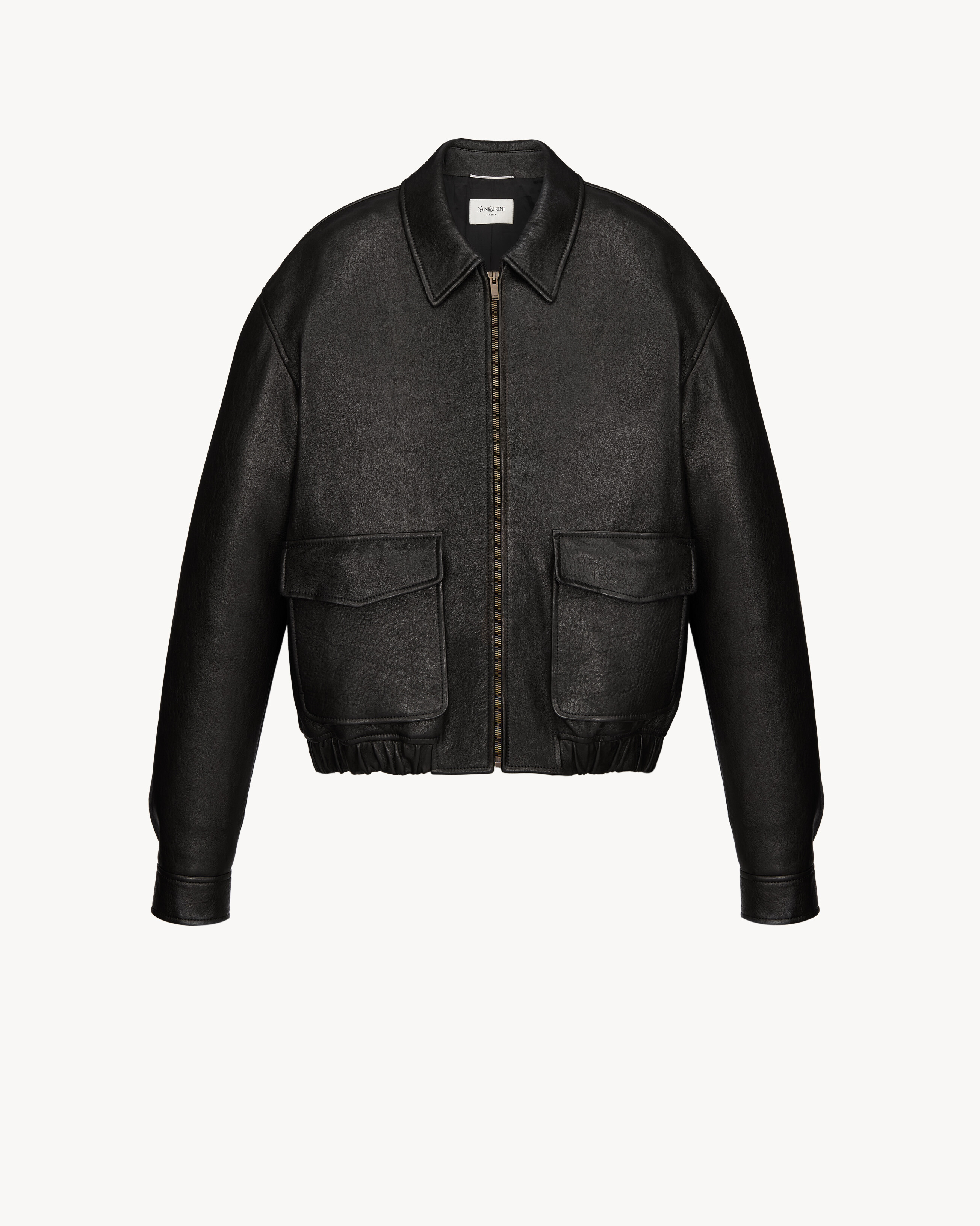 Short Jacket in Bubbled Lambskin