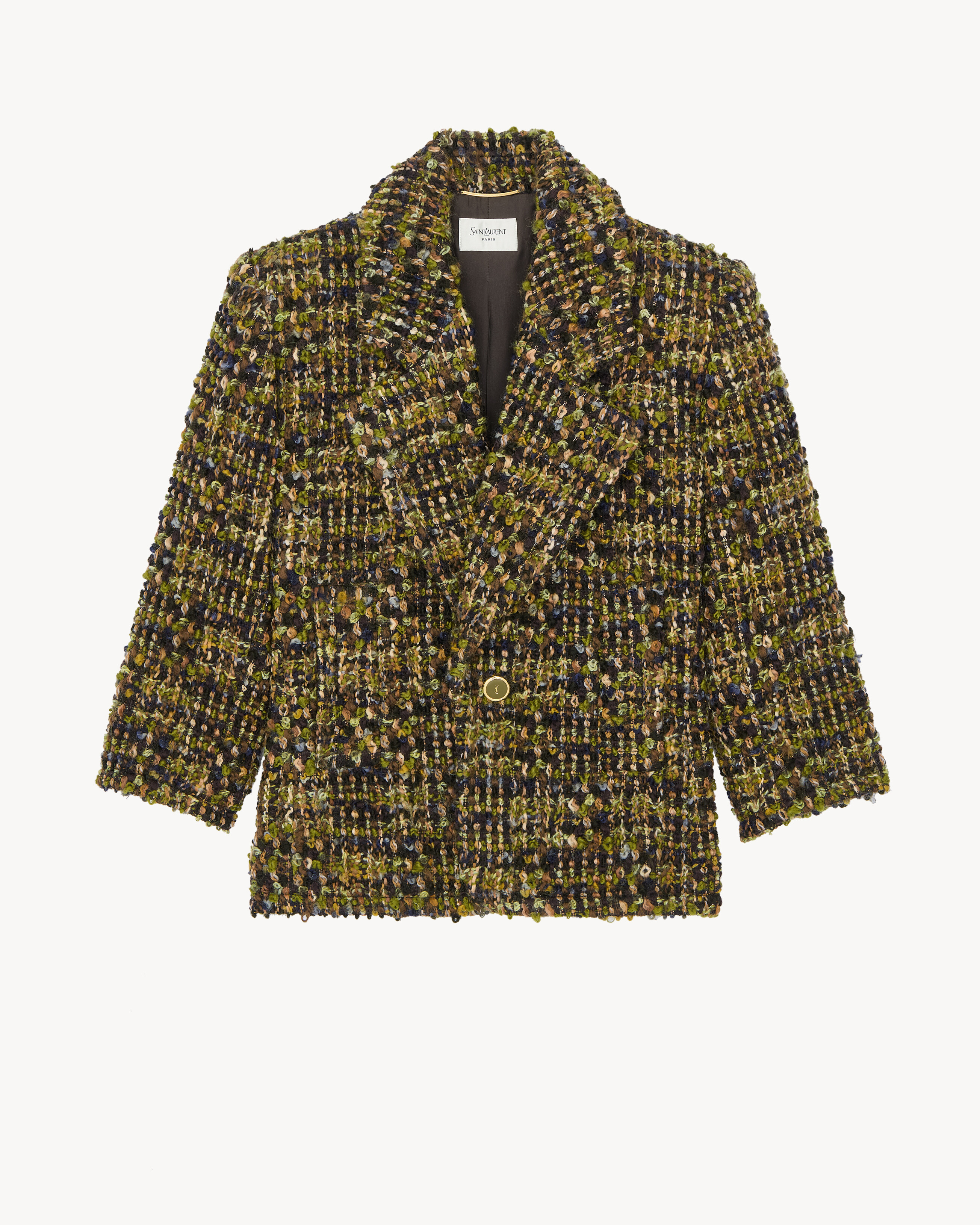 single-breasted jacket in tweed