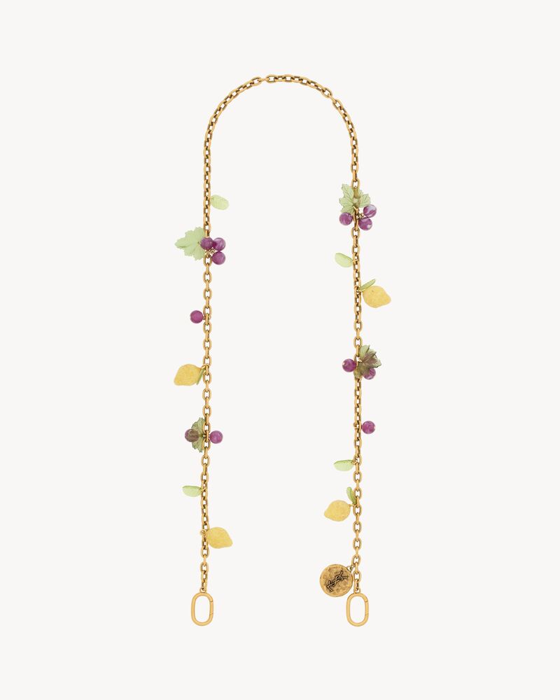 lemon charms chain in resin