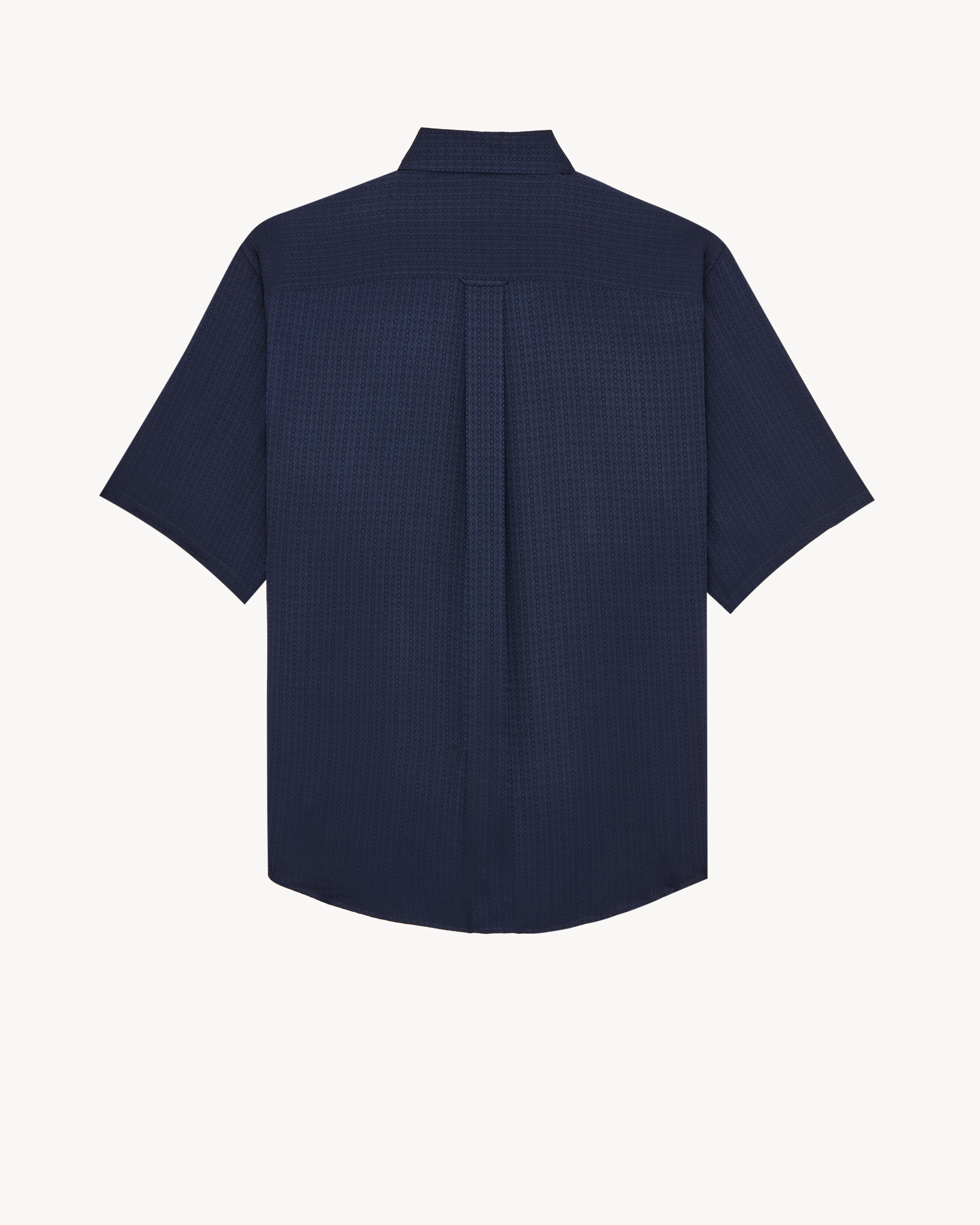 shirt in diamond silk jacquard