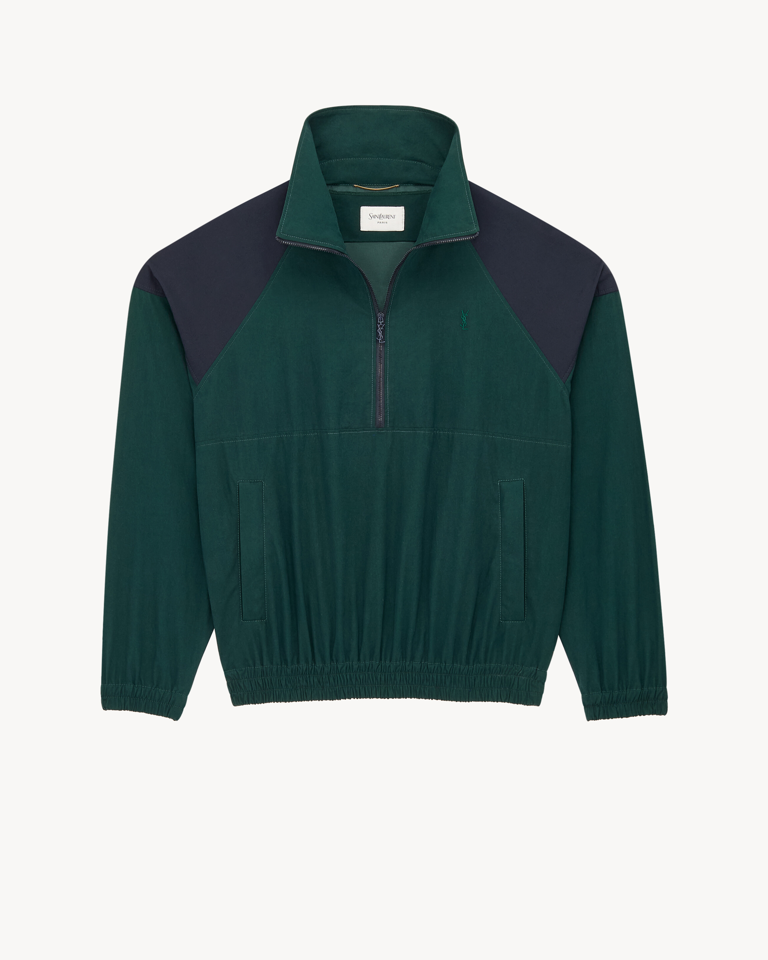CASSANDRE half-zip jacket in cotton canvas