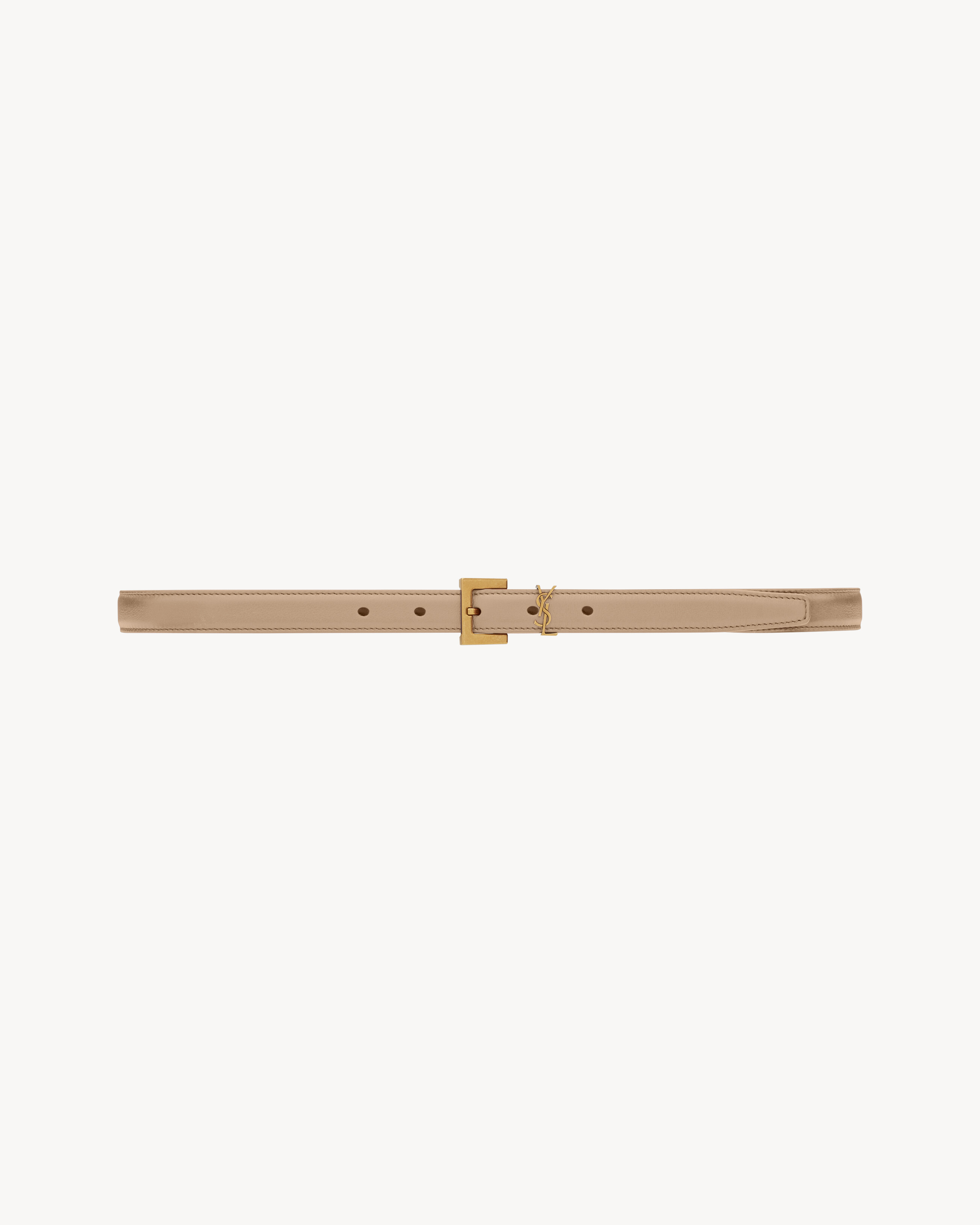 CASSANDRE thin belt in smooth leather