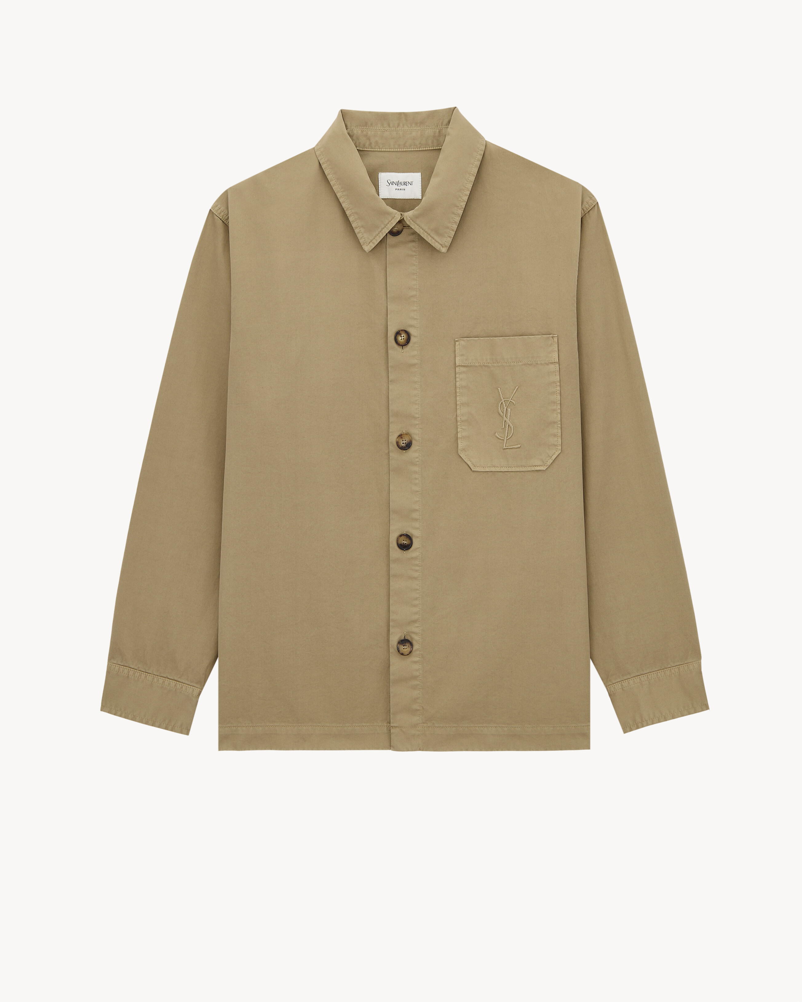 CASSANDRE overshirt in cotton linen gabardine