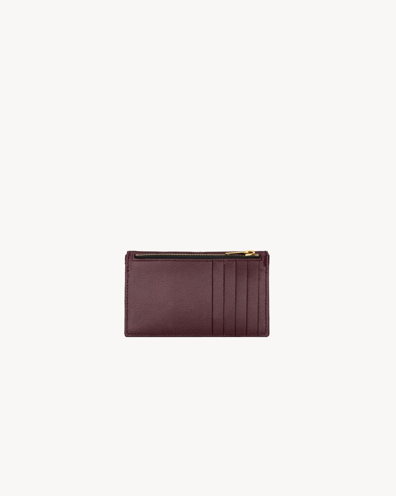 CASSANDRE FRAGMENTS flap card case in GRAIN DE POUDRE leather