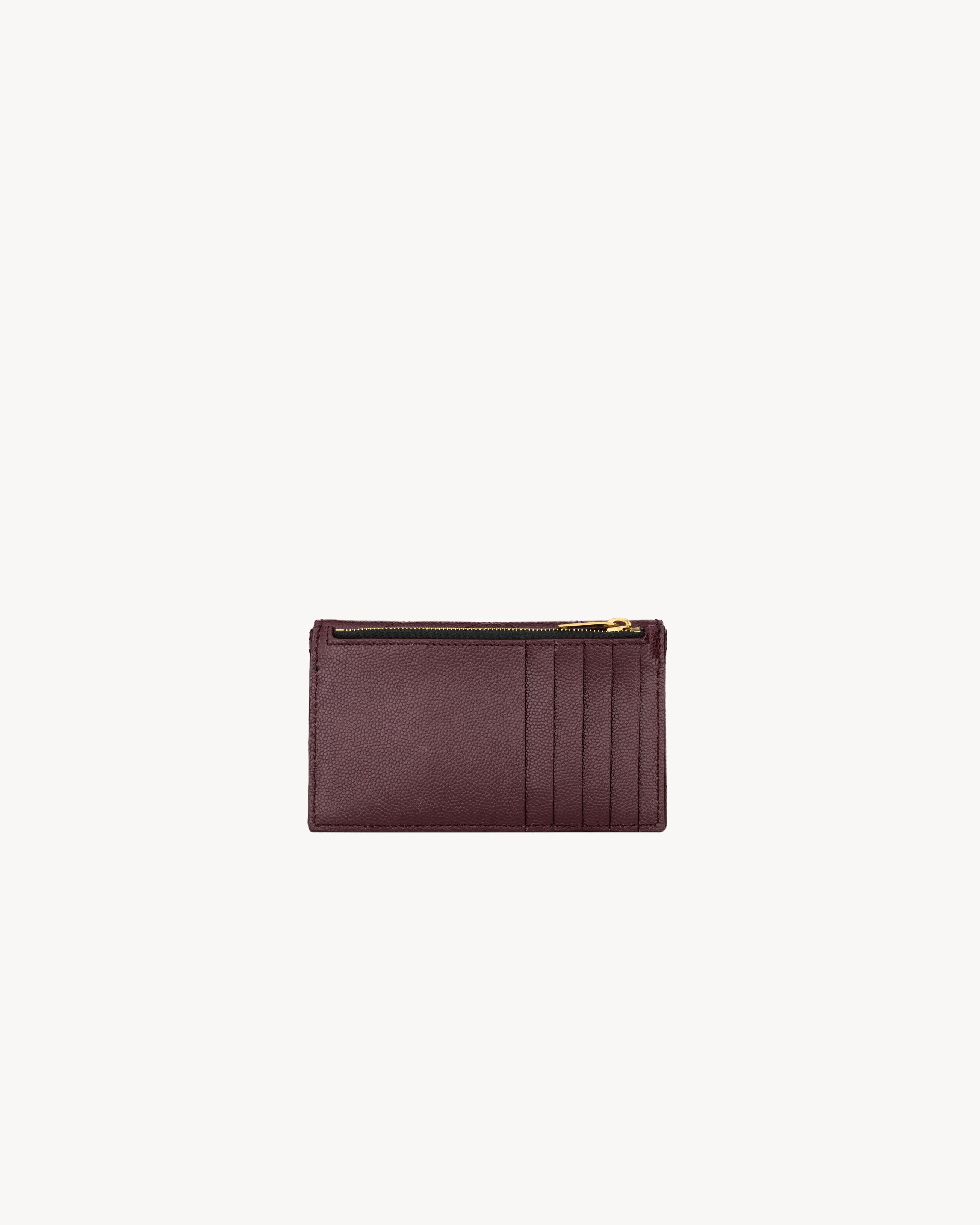 CASSANDRE FRAGMENTS flap card case in GRAIN DE POUDRE leather