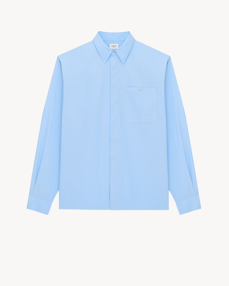 shirt in cotton poplin
