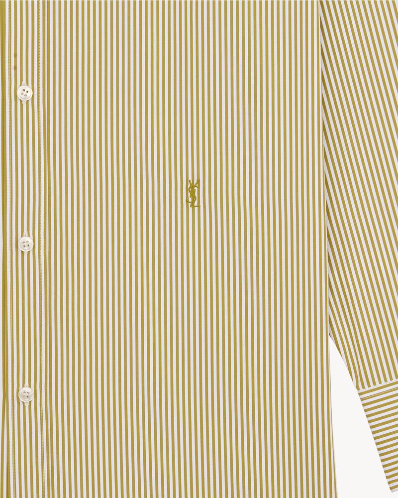 CASSANDRE chemise en popeline de coton à rayures