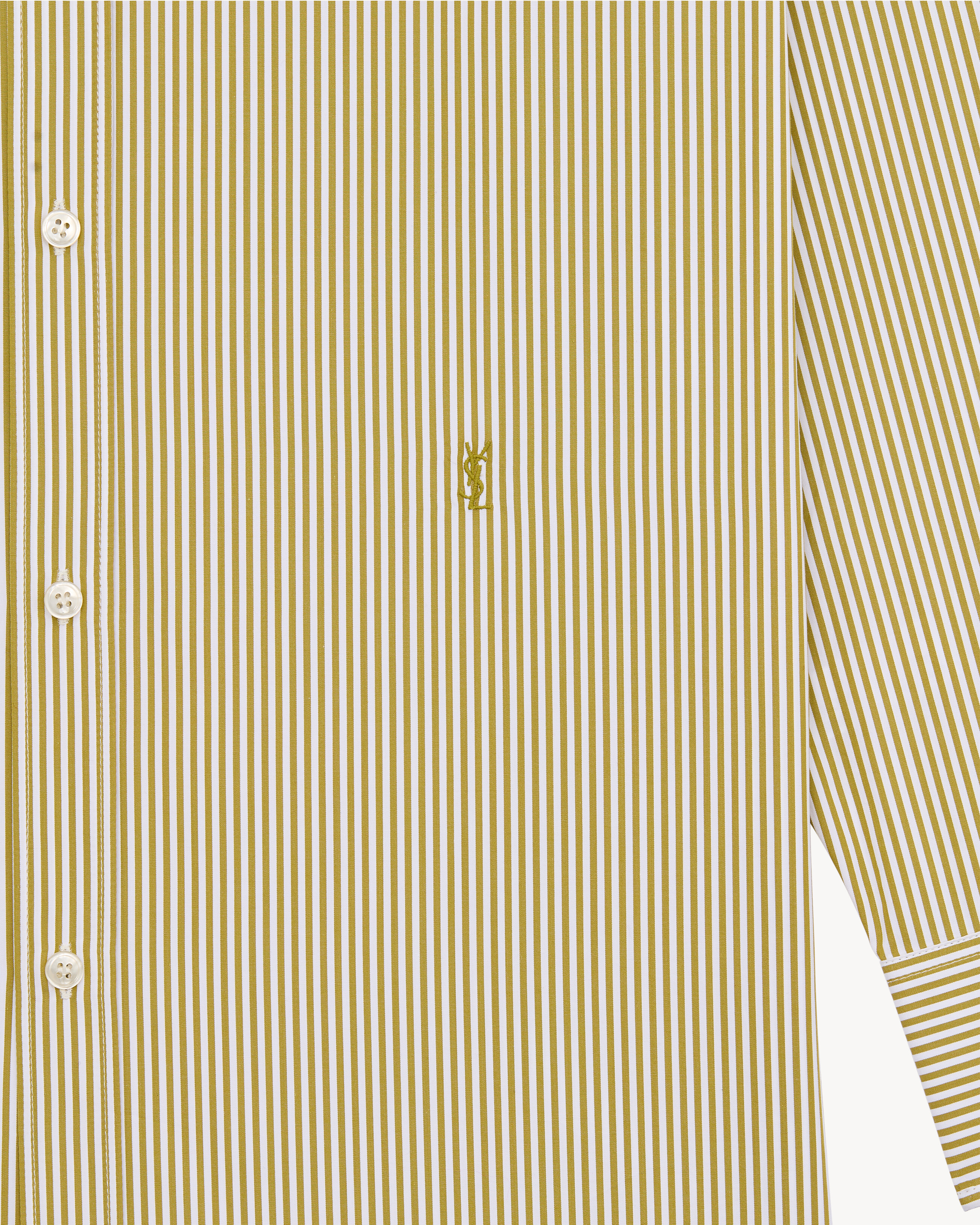 CASSANDRE chemise en popeline de coton à rayures