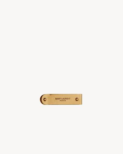 【美品】SAINT LAURENT ゴールドマネークリップ ID money clip in metal in Gold | Saint Laurent | YSL US | ID